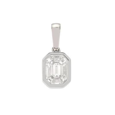 Diamond Pendant in Platinum 950 0.48ct