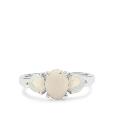 Coober Pedy Opal Ring in Sterling Silver 1.20cts