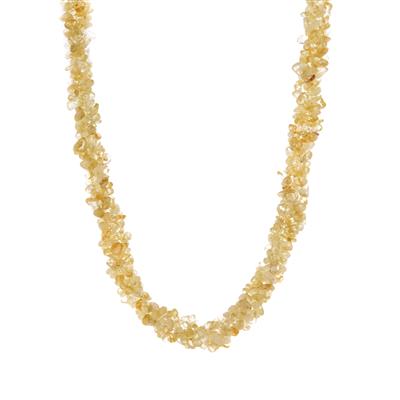 Diamantina Citrine Necklace with Magnetic Lock in Sterling Silver 239.30cts 