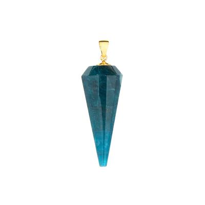 Apatite Pendant in Gold Tone Sterling Silver 51cts