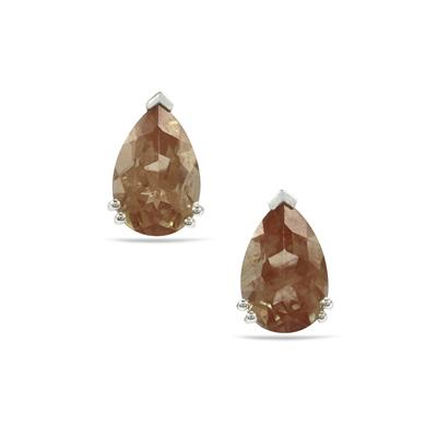 Guyang Sunstone Earrings in Sterling Silver 5.65cts | Gemporia