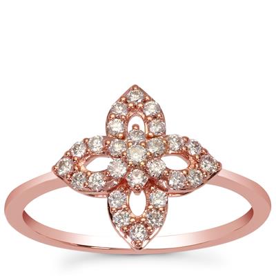 Pink Diamond Ring in 9K Rose Gold 0.33ct