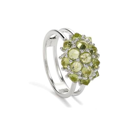 Jilin Peridot Ring in Sterling Silver 5.25cts | Gemporia