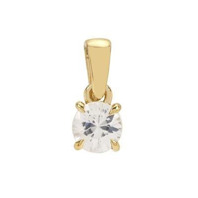 Ratanakiri Zircon Pendant in Gold Plated Sterling Silver 0.90cts