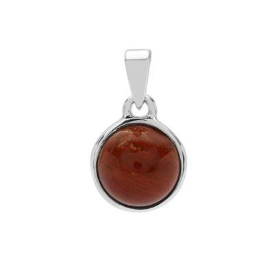 Red Jasper Pendant in Sterling Silver 7.50cts