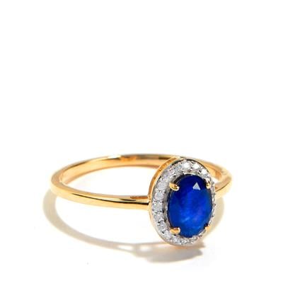 Blue Sapphire 9K Gold Ring