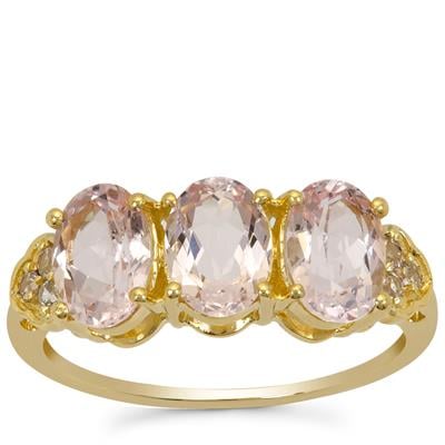 Cherry Blossom™ Morganite Ring in 9K Gold 2.15cts