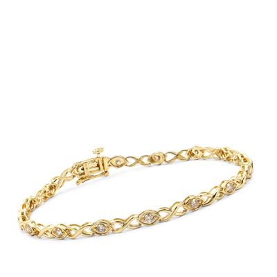 VSI Blush Diamonds Bracelet in 9K Gold 1ct