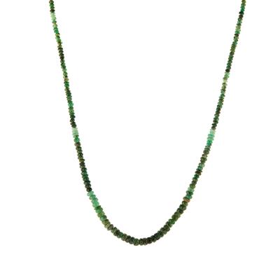 Zambian Emerald Necklace in Sterling Silver 67cts