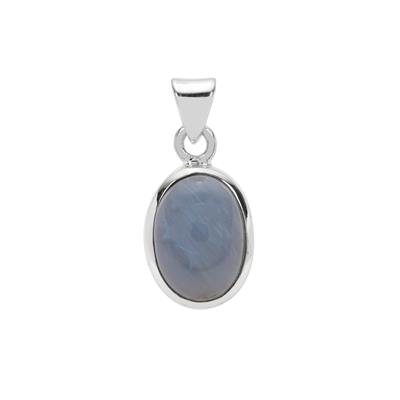 Bengal Blue Opal Pendant in Sterling Silver 5.50cts