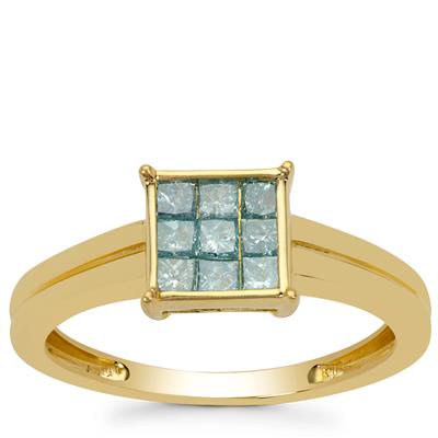 Blue Lagoon Diamonds Ring in 9K Gold 0.50ct
