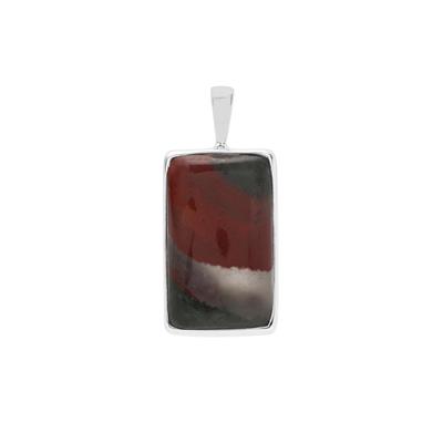 Cherry Orchard Agate Pendant in Sterling Silver 12.90cts