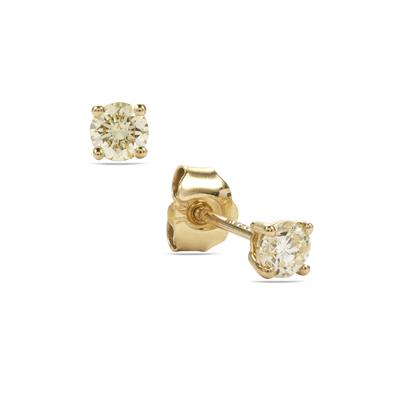 Ellendale Natural Yellow Diamond Earrings in 9K Gold Gemporia