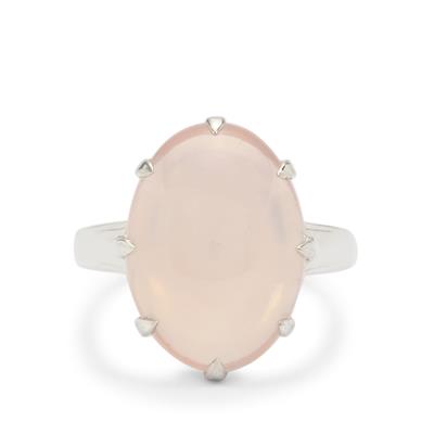 Rose Quartz Ring in Sterling Silver 9.50cts