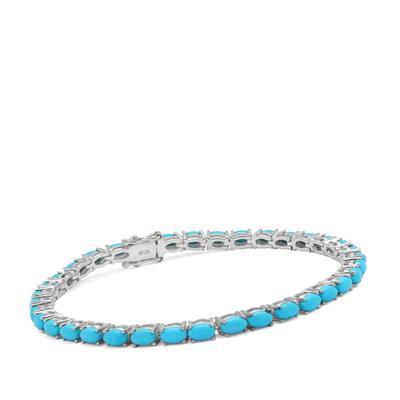 Sleeping Beauty Turquoise Bracelet in Sterling Silver 9.85cts
