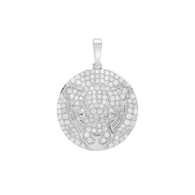 Diamonds Pendant in Sterling Silver 1.05cts