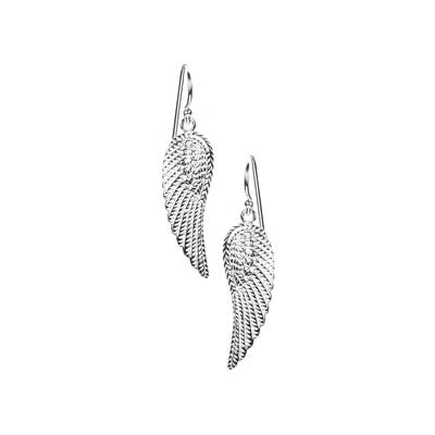 Sterling Silver Angel Wing Earrings 5.40g