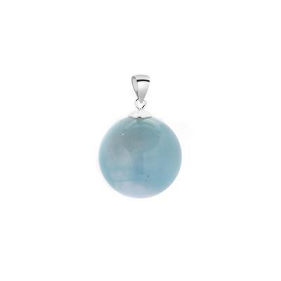 Aquamarine Pendant in Sterling Silver 55cts