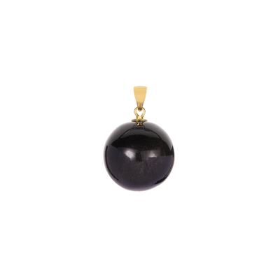 Golden Obsidian Pendant in Gold Tone Sterling Silver 37.50cts