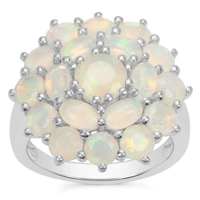 Ethiopian Opal Ring in Sterling Silver 3.35cts
