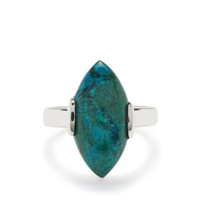 Chrysocolla Ring in Sterling Silver 8.50cts