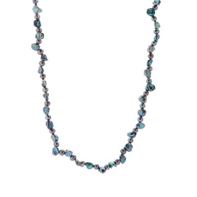 'The Peacock Pearl Necklace'  in Sterling Silver
