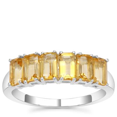 Diamantina Citrine Ring in Sterling Silver 1.75cts