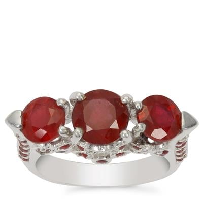 Bemainty Ruby Ring in Sterling Silver 5.40cts