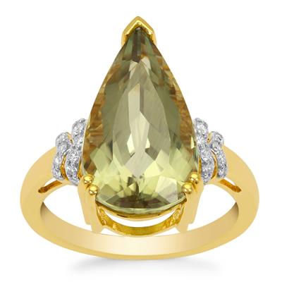 Csarite® Ring with Diamonds in 18K Gold 8.55cts