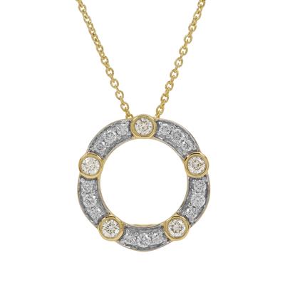 Diamonds Necklace in 9K Gold 0.34ct