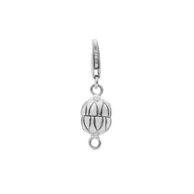 Sterling Silver Magnetic Clasp with Lobster Lock