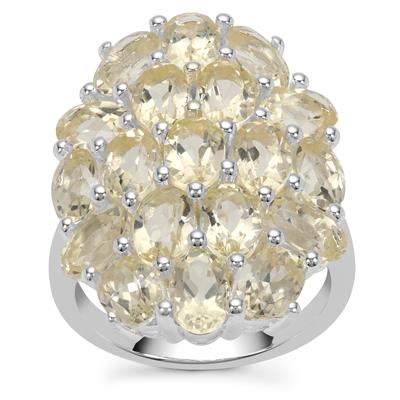 8.50ct Oregon Plush Diamond Sunstone Silver Ring