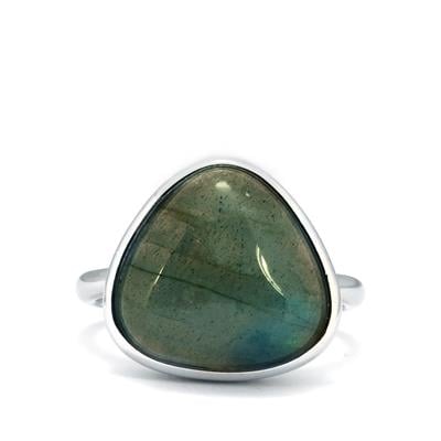 Paul Island Labradorite Ring in Sterling Silver 8.22cts