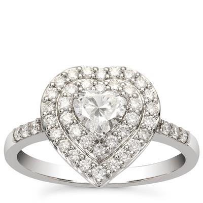 Diamonds Ring in Platinum 950 1ct