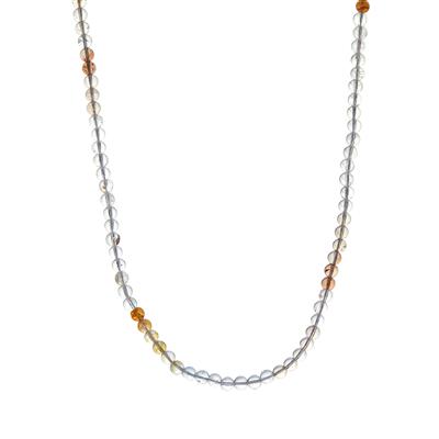 Natural Brazilian Multi-Colour Topaz Necklace in Sterling Silver 79cts