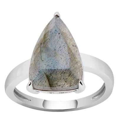 Labradorite Ring in Sterling Silver 5.03cts