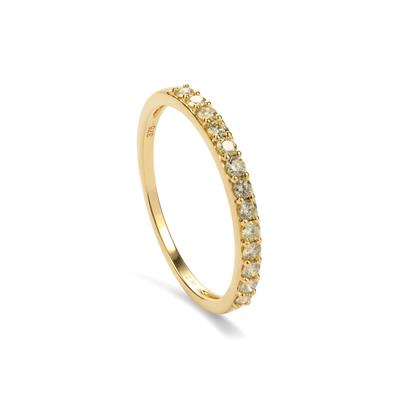 Ellendale Natural Yellow Diamond Ring in 9K Gold Gemporia