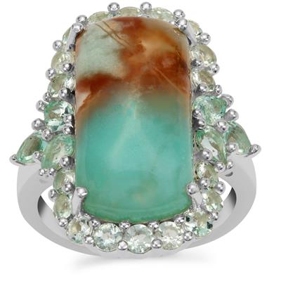 Aquaprase™ Ring with Aquaiba™ Beryl in Sterling Silver 11.30cts
