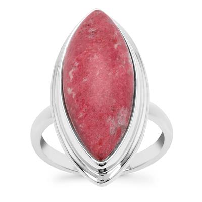 Thulite Ring in Sterling Silver 12.50cts