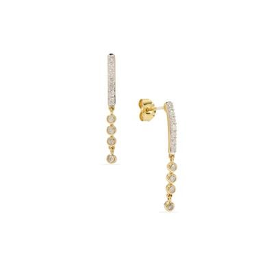 Diamond Earrings in 9K Gold 0.37ct