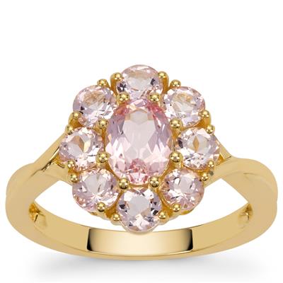 Pink Morganite Ring in 9K Gold 1.95cts