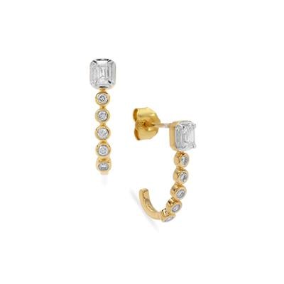 Diamonds Earrings in 18K Gold 0.53ct
