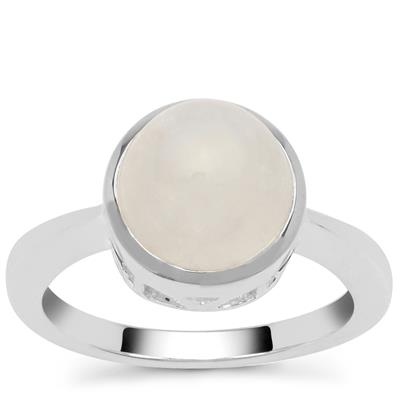 Rainbow Moonstone Ring in Sterling Silver 4.50cts