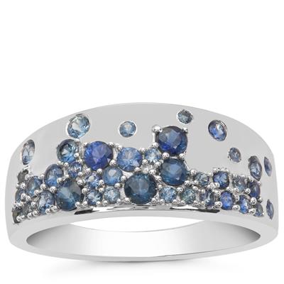 Thai Sapphire Ring in 9K White Gold 1.05cts