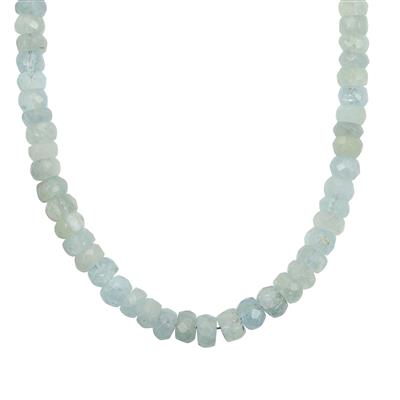 Aquamarine Necklace in Sterling Silver 68.50cts