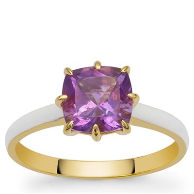 Moroccan Amethyst Ring in Gold Plated Sterling Silver 1.35cts