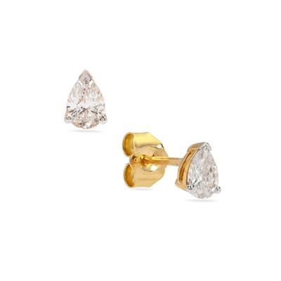 Diamond Earrings in 18K Gold 0.50ct