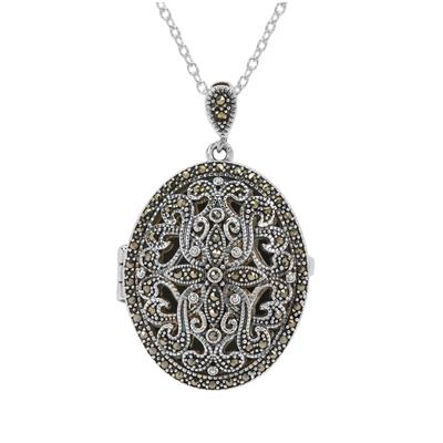Marcasite Necklace in Sterling Silver 0.40ct