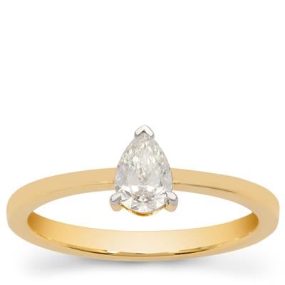 Diamond Ring in 18K Gold 0.50ct