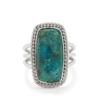 Chrysocolla Ring in Sterling Silver 10.50cts
